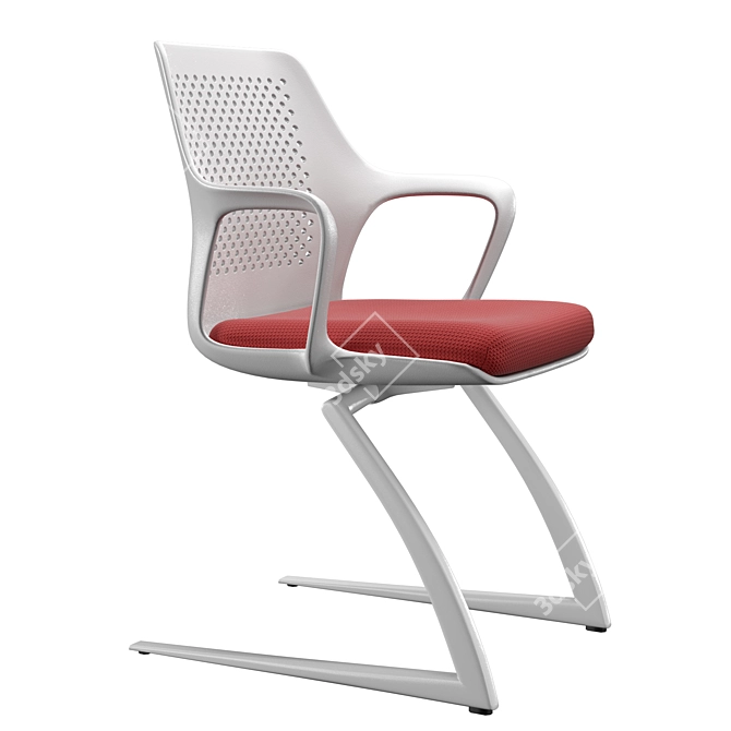 Elegant Joy Armchair: Ideal Seating 3D model image 3