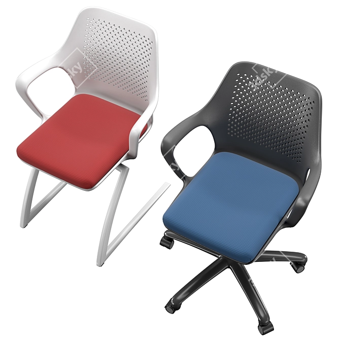 Elegant Joy Armchair: Ideal Seating 3D model image 5