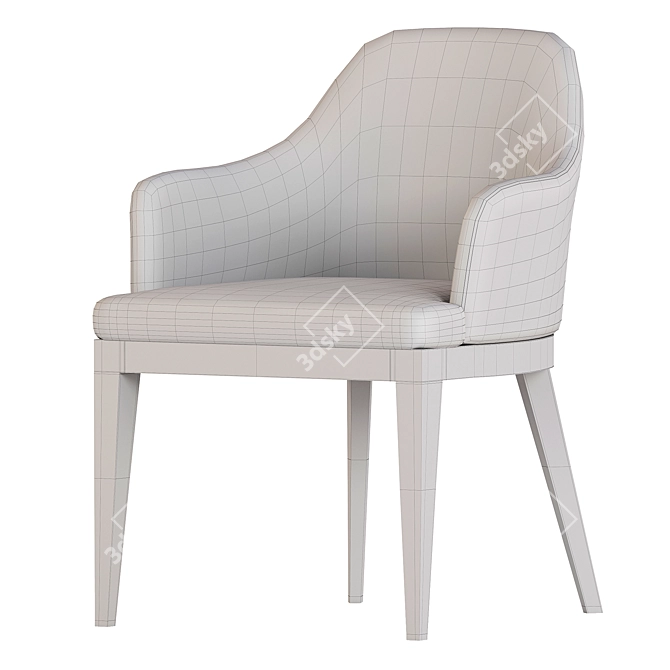 Modern Minimalist MARCO Chair Collection 3D model image 3