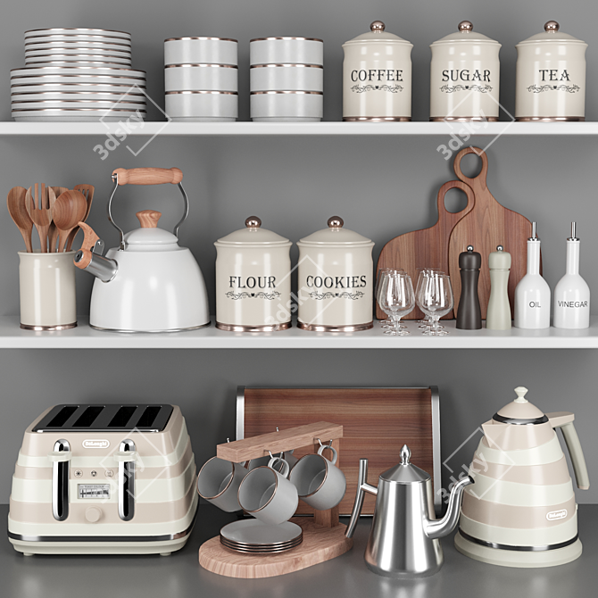 Kitchen Essentials Asset Pack 3D model image 2