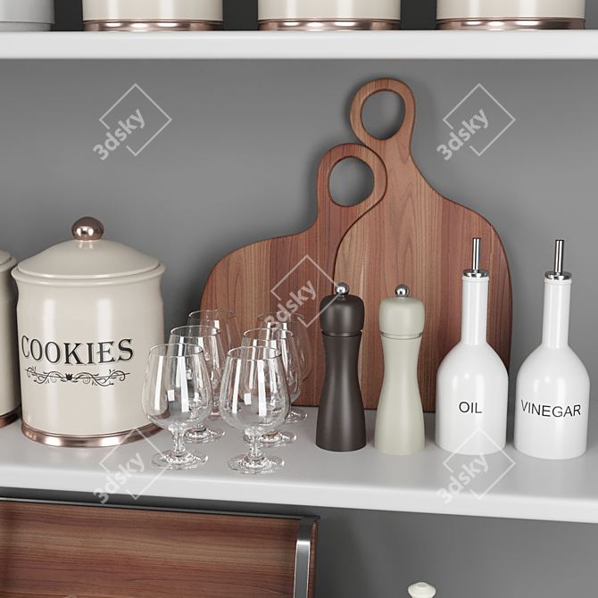 Kitchen Essentials Asset Pack 3D model image 5