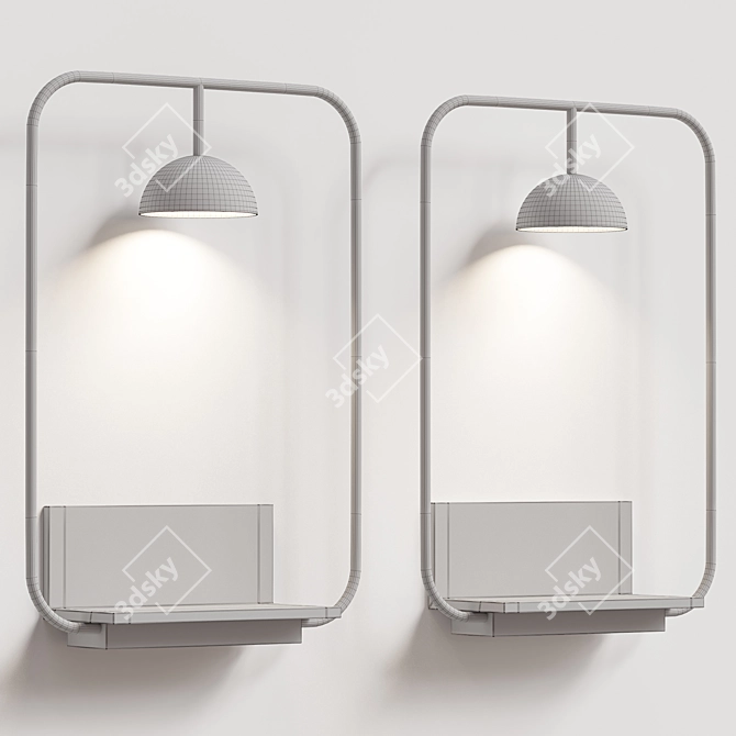  Modern Estiluz Cupolina Wall Lamp 3D model image 2