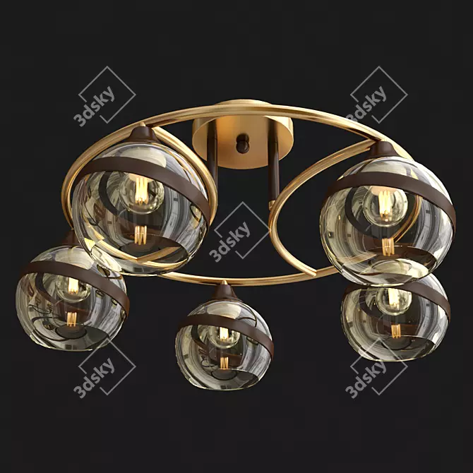 Lumion EDEN 4547_5C Ceiling Chandelier 3D model image 2