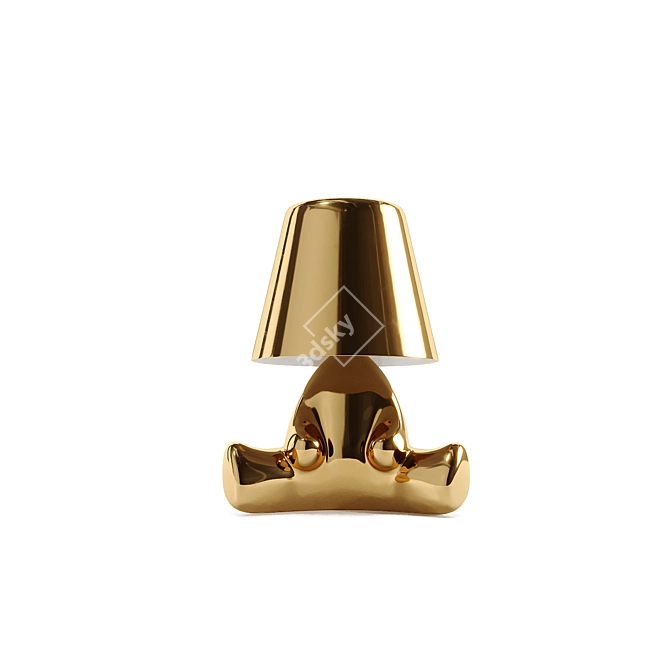 Qeeboo GOLDEN BROTHERS Character Table Lamps 3D model image 9