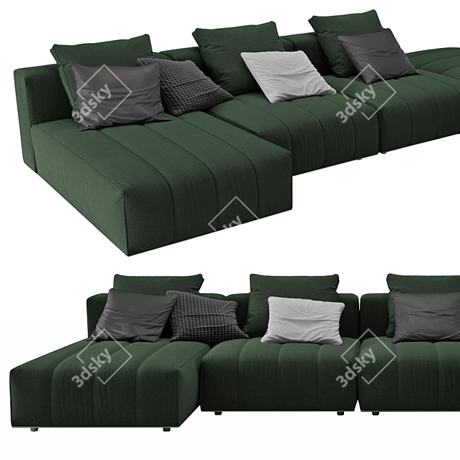 Luxury Goodman Minotti Sofa 3D model image 3