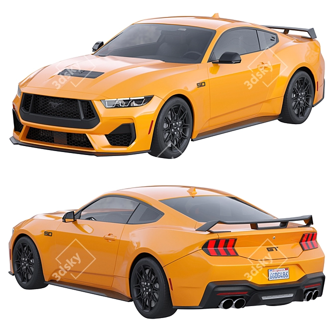 Ford Mustang GT 2023 - Seventh Generation 3D model image 5