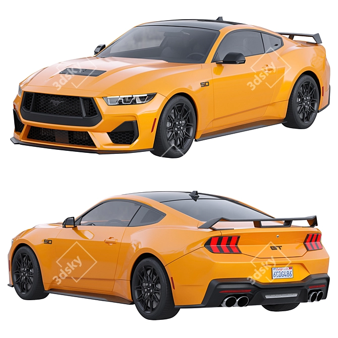 Ford Mustang GT 2023 - Seventh Generation 3D model image 7