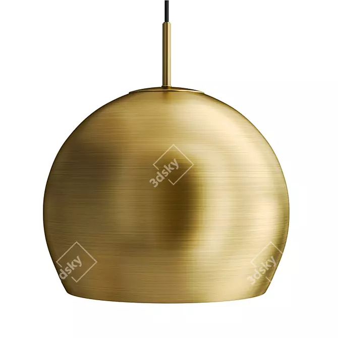 Elegant Ball Pendant Jewelry 3D model image 1