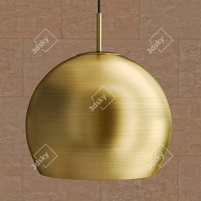 Elegant Ball Pendant Jewelry 3D model image 2