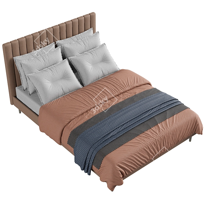 Contemporary Ormatek Madison Lite Bed 3D model image 3