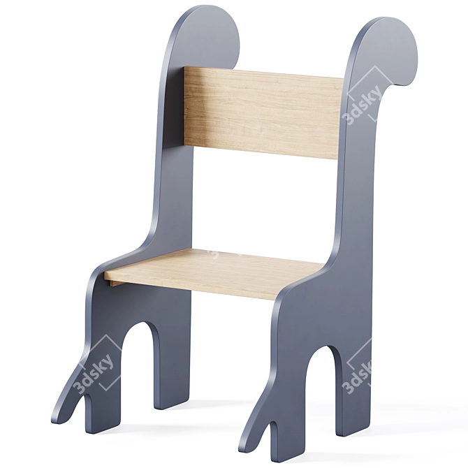 Kid's Animal Shaped Chair Set 3D model image 3