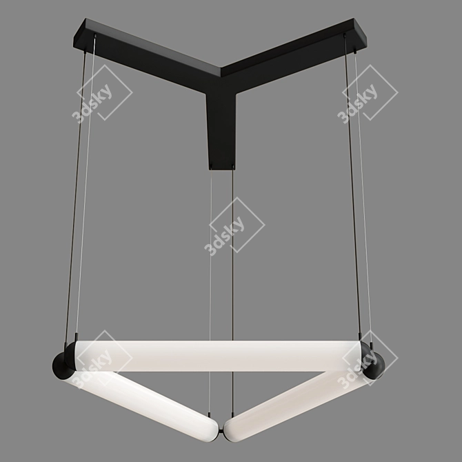 Elegant Puro Contour Lighting Fixtures 3D model image 3