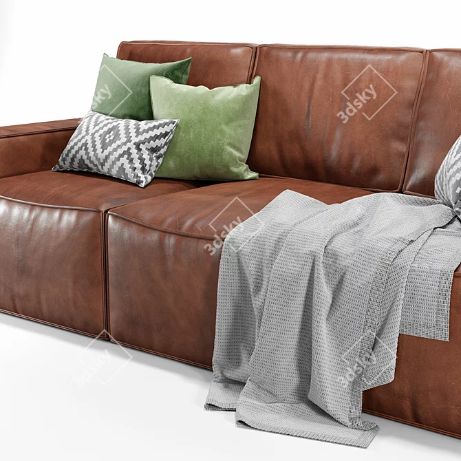 Modern Meshsmooth Sofa by Юнусов&К 3D model image 2