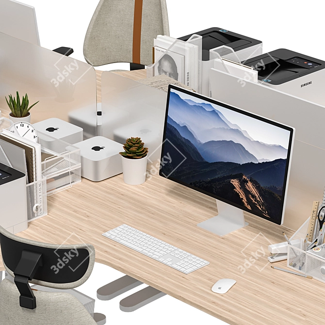 IKEA Office Workplace Bundle 3D model image 4