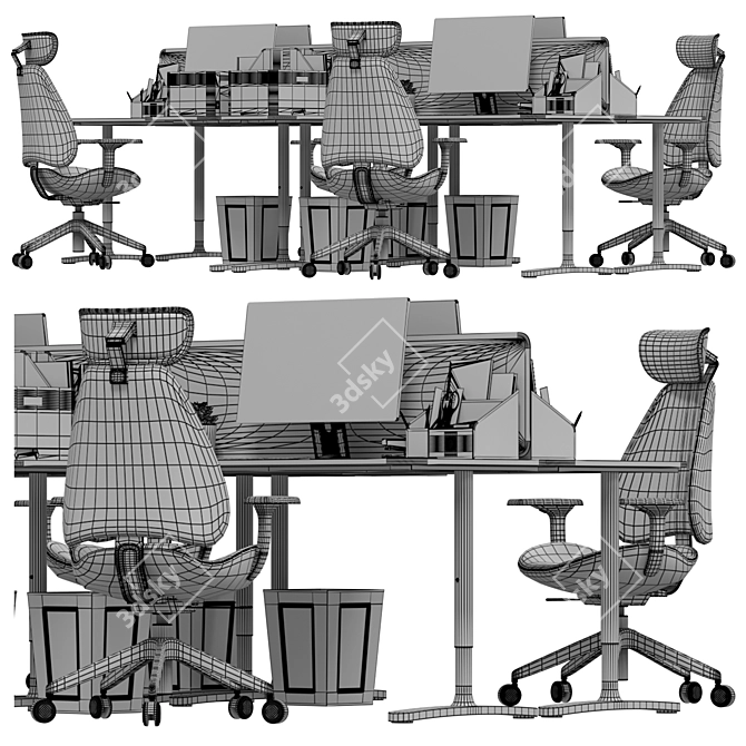 IKEA Office Workplace Bundle 3D model image 6