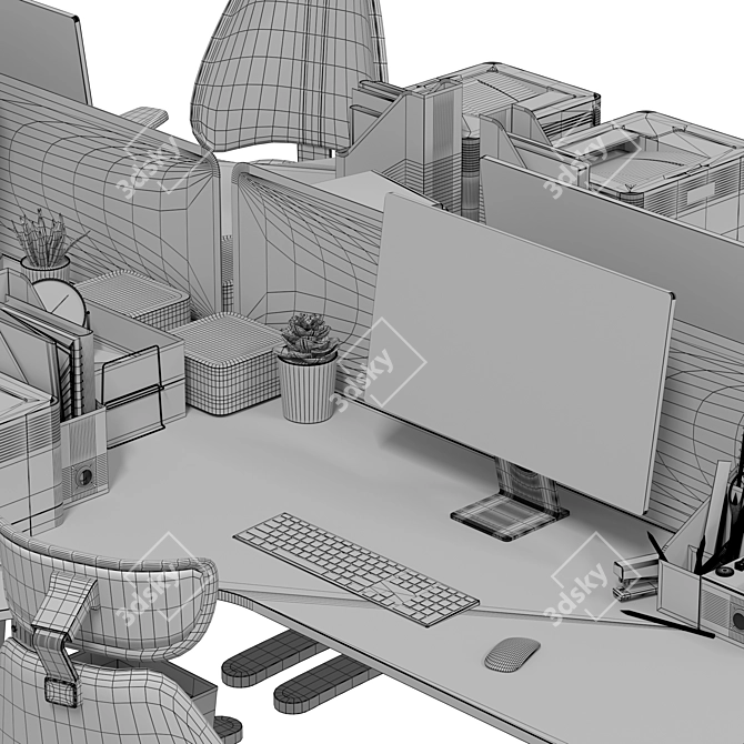 IKEA Office Workplace Bundle 3D model image 7