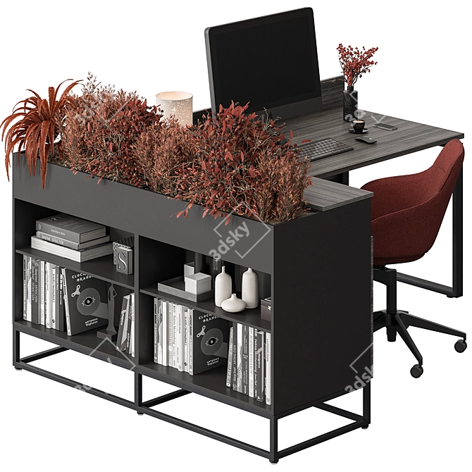 Executive Desk - Modern Workspace Solution 3D model image 3