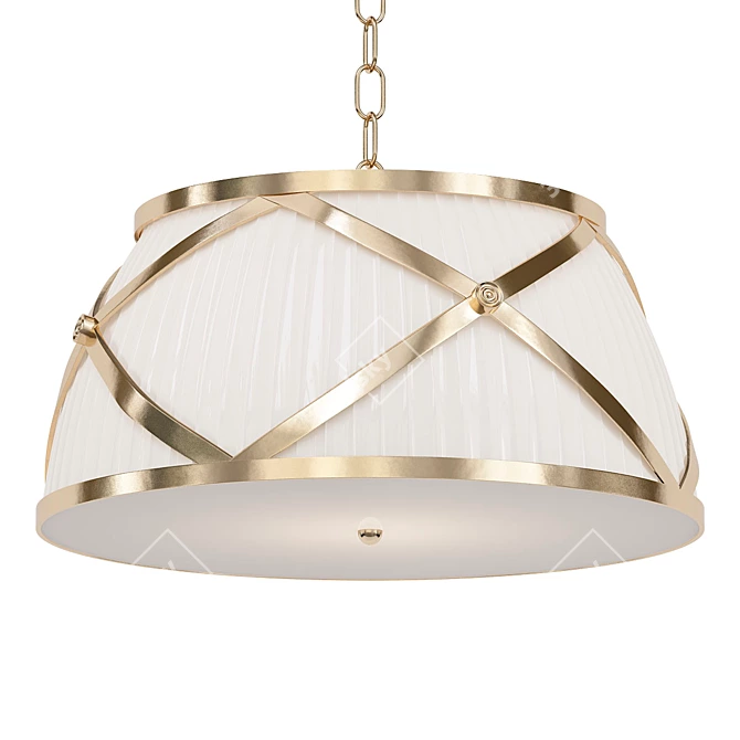 Brass Madeline Pendant Light 3D model image 1