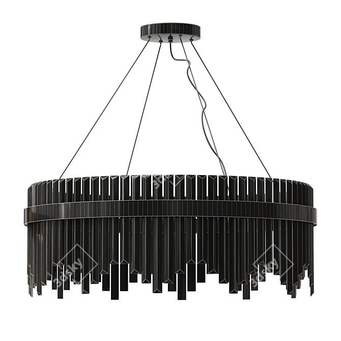 Crystal Rod Pendant Chandelier 3D model image 4