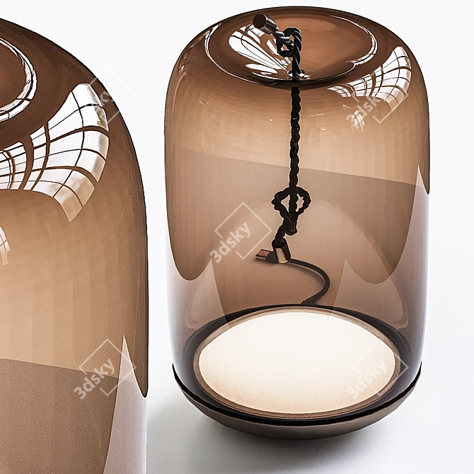 Sleek Knot LED Table Lamp 3D model image 2