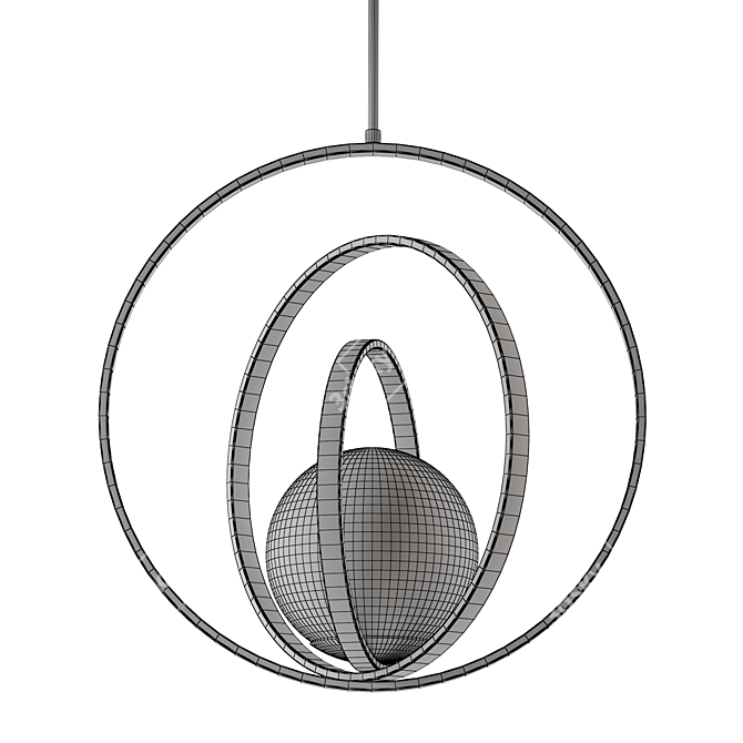 Elegant Nanni Pendant Light 3D model image 2