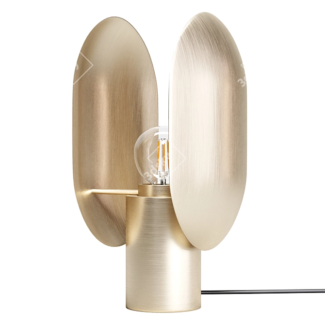 Elegant Dual Shade Table Lamp 3D model image 1