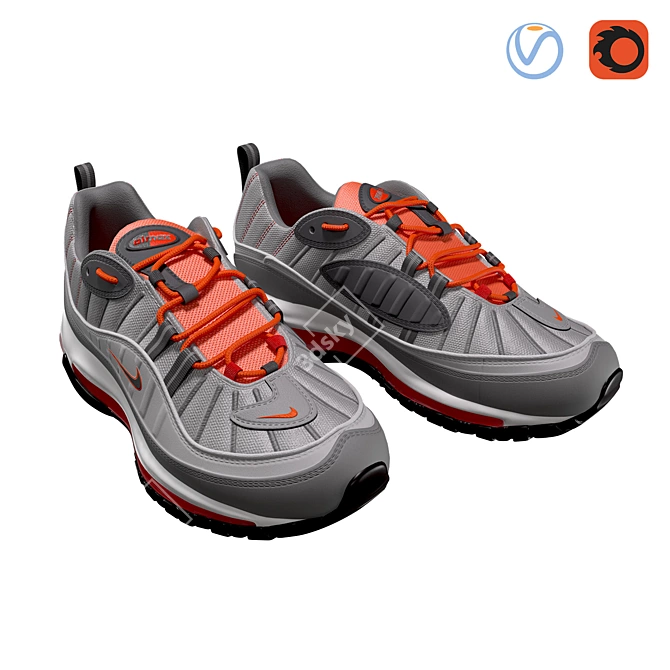 High-Resolution Textured 3D Footwear Model 3D model image 1