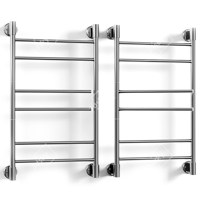 Electric Towel Warmer Chrome 2850x500 3D model image 2