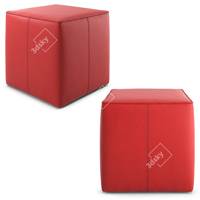 Italian Uchi Pouf by Bontempi Casa 3D model image 2