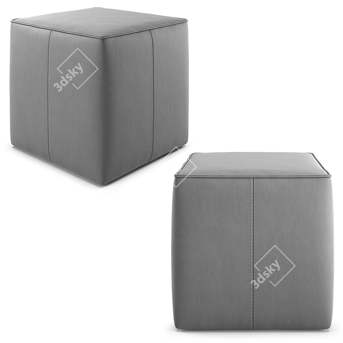 Italian Uchi Pouf by Bontempi Casa 3D model image 5