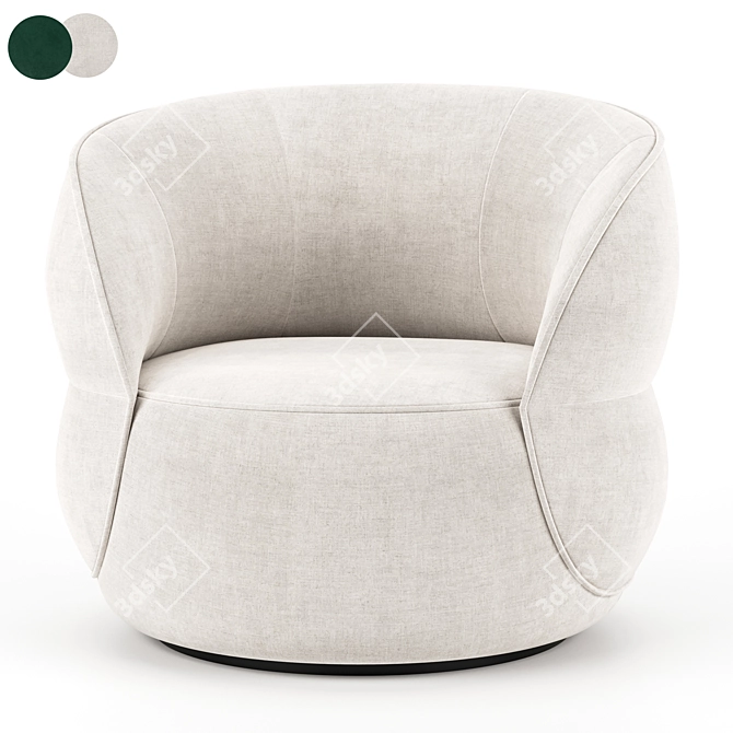 Modern Clip Armchair 3D Model 3D model image 3