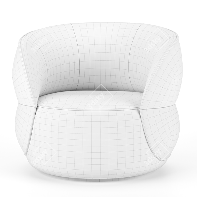 Modern Clip Armchair 3D Model 3D model image 6