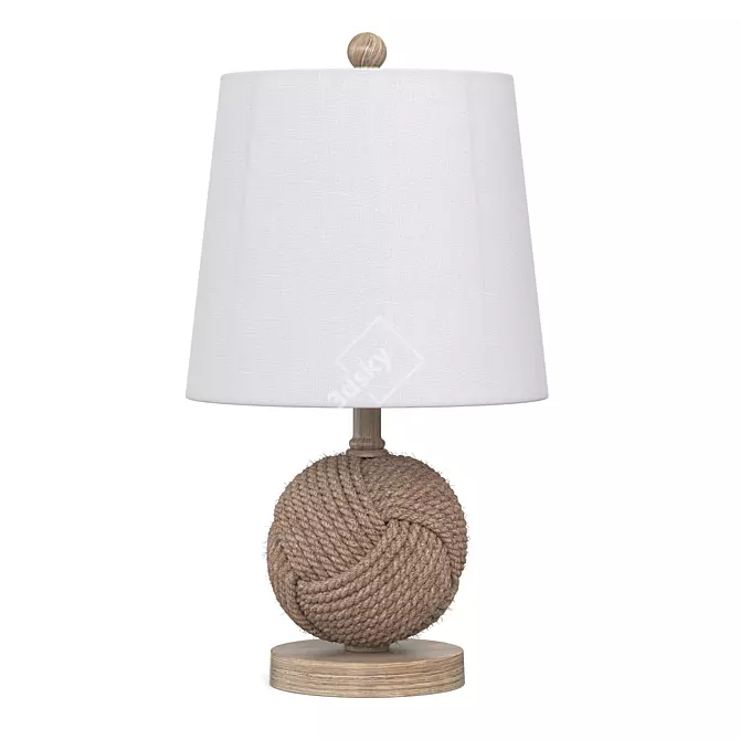 Nautical Monkey Knot Rope Lamp 3D model image 1