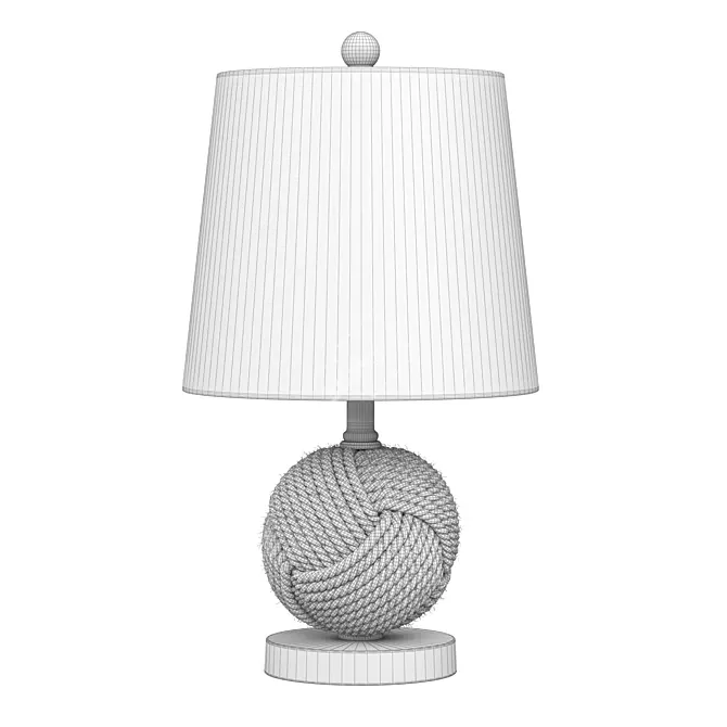 Nautical Monkey Knot Rope Lamp 3D model image 2