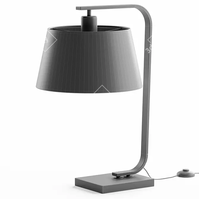 Sophisticated Bernard Metal Table Lamp 3D model image 4