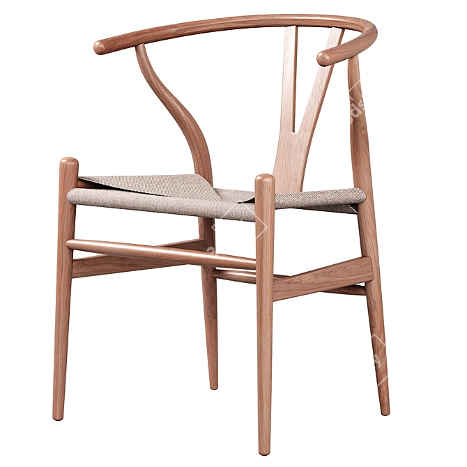 Carl Hansen CH24 Wishbone Chair 3D model image 3