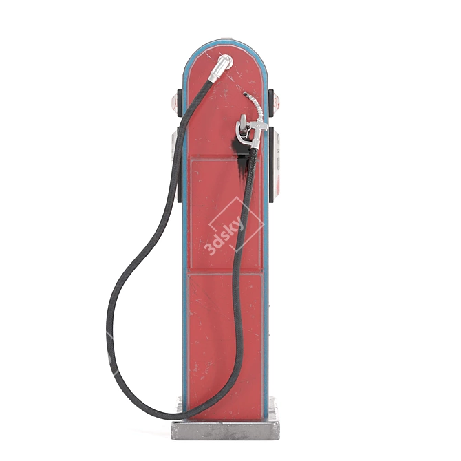 High-Quality Frontier Gas Pump 3D model image 4