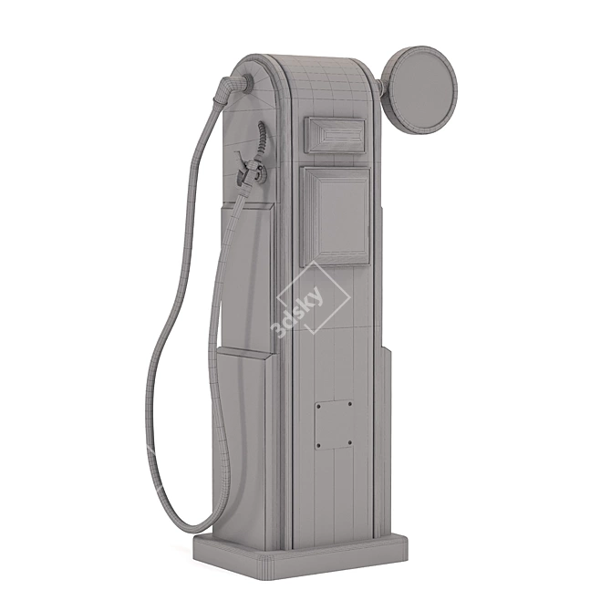 High-Quality Frontier Gas Pump 3D model image 7