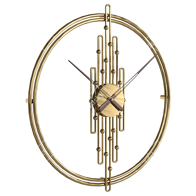 Modern Contemporary Clock 3D Model 3D model image 1