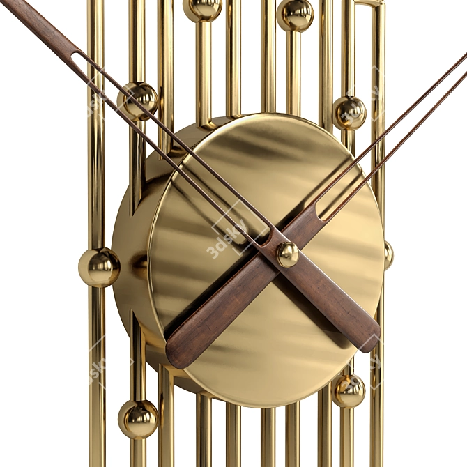 Modern Contemporary Clock 3D Model 3D model image 2