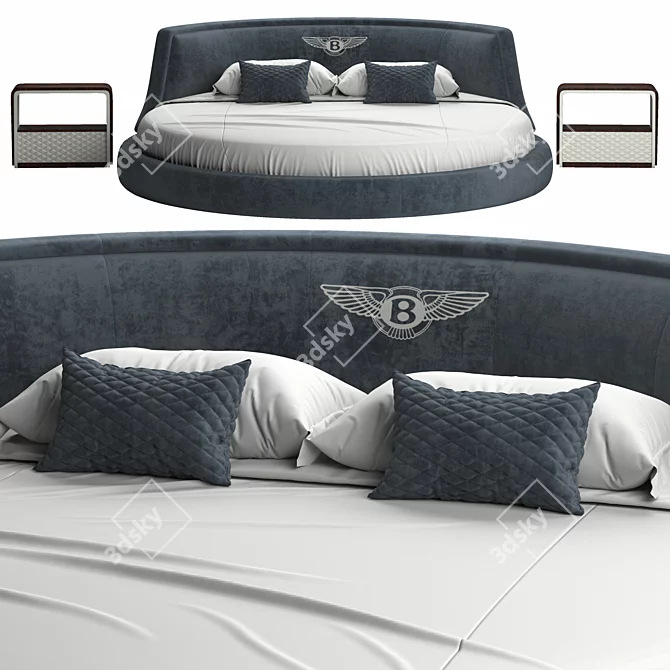 Luxury Bentley Avebury Bed:frame 3D Model 3D model image 3