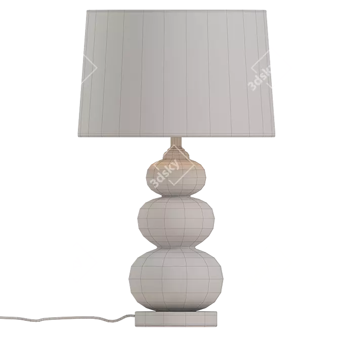 Modern V-Ray Table Lamp Fixture 3D model image 2