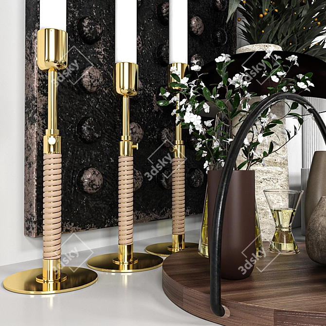  Modern Decor Set Vray Obj 3D model image 4