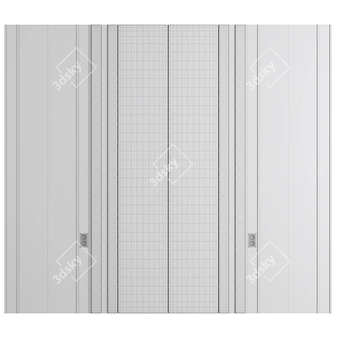 Decorative Wall Panel 3D Model 3D model image 2