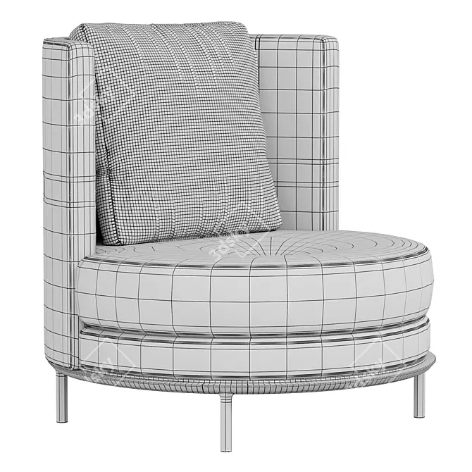 Luxury Estee Armchair Furniture Millimeters 3D model image 5