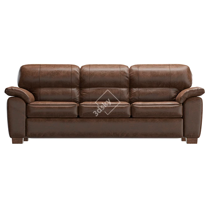 Modern Upholstered Sofa Set 3D model image 2