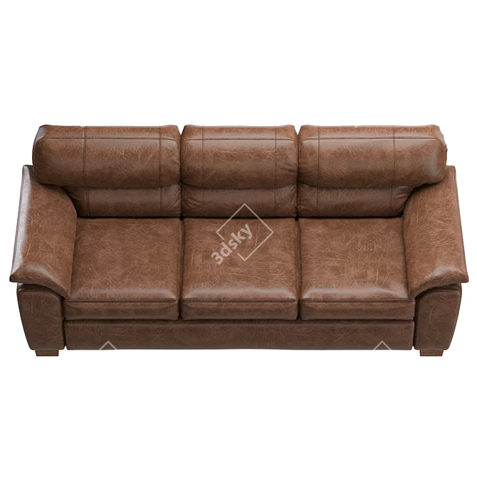 Modern Upholstered Sofa Set 3D model image 3