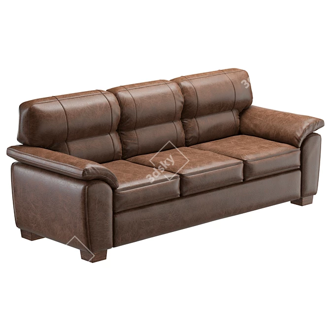 Modern Upholstered Sofa Set 3D model image 5