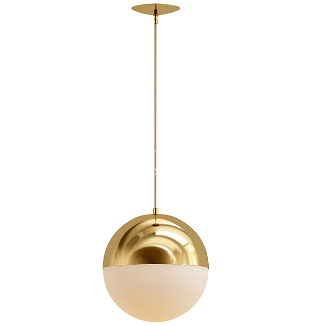 Vintage Pendant Light Globe Model 3D model image 1