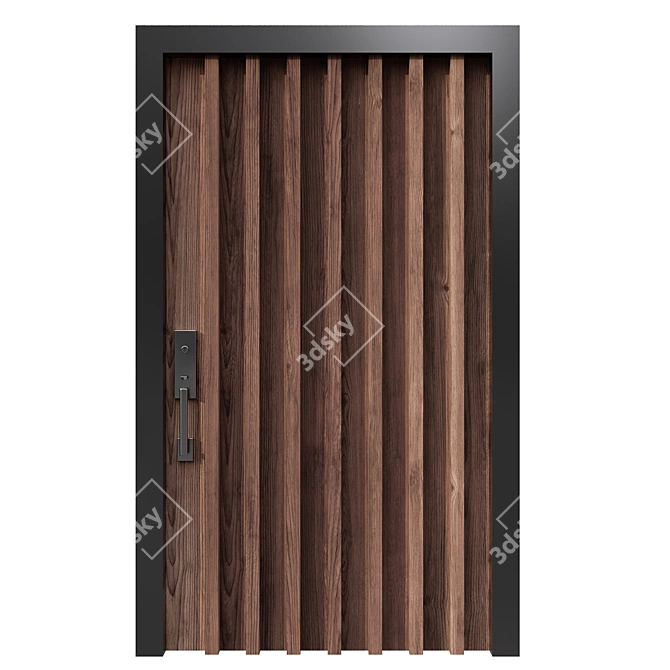 Versatile Entry Door Collection - 6 Designs 3D model image 3